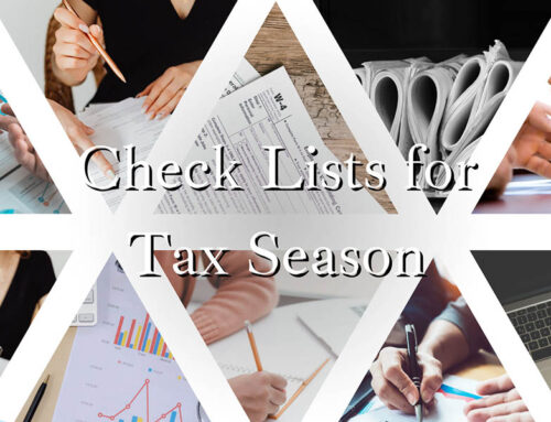 Check Lists for Tax Season