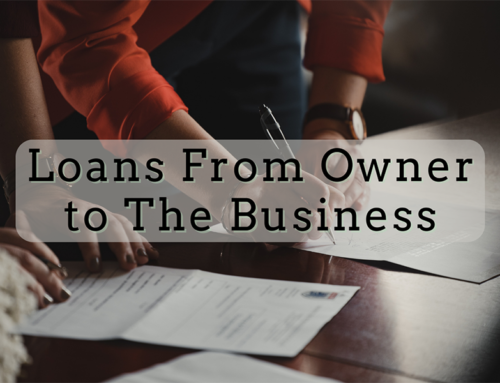 Loans from the Owner to the Company